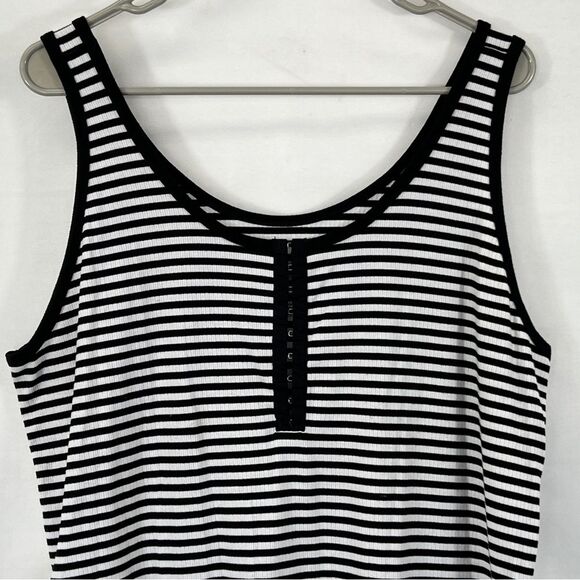 Torrid Super Soft Rib Hook And Eye Striped Tank Top 0681 - Picture 3 of 13